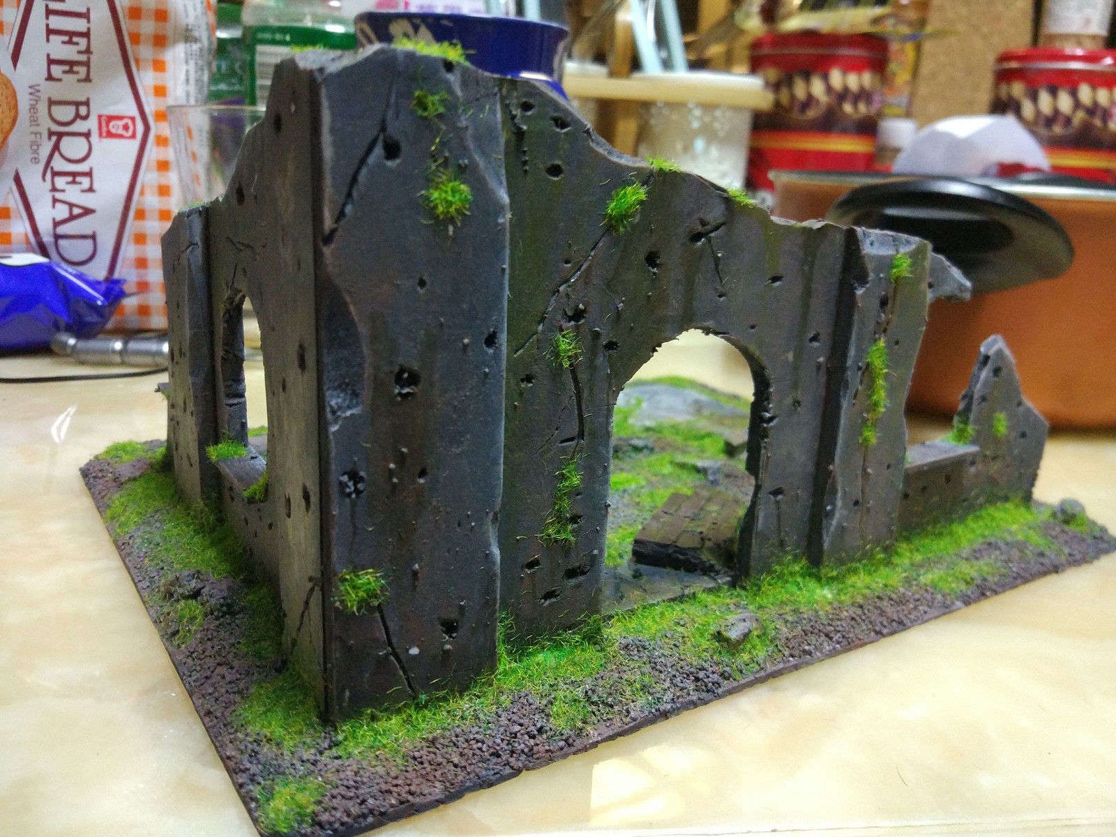 My first building model and how it was made - My, Wh miniatures, Warhammer 40k, Wh40k, Warhammer, Miniature, Modeling, Longpost