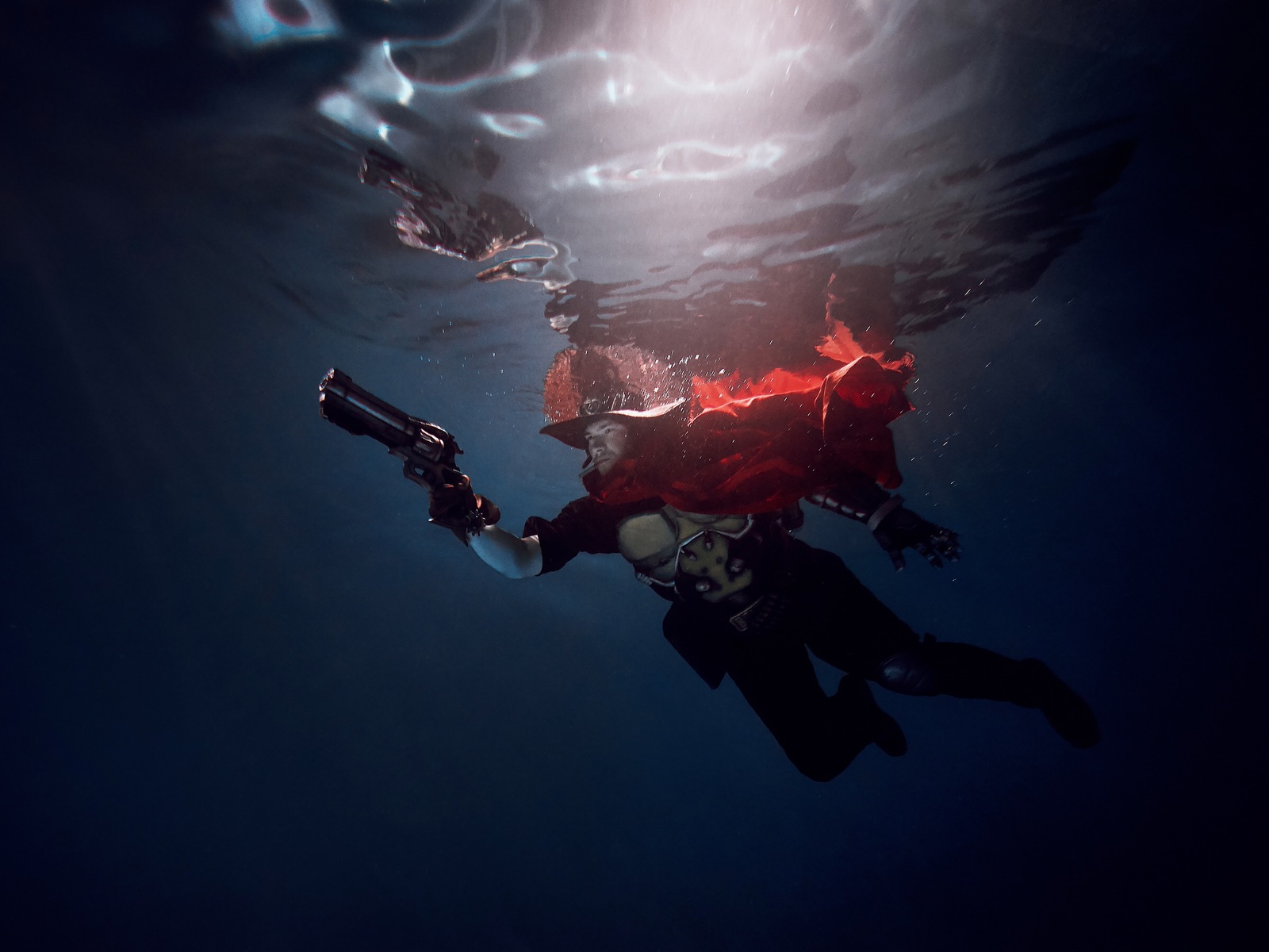 Mccree underwater - My, Cosplay, Overwatch, McCree, Blizzard, Underwater photography, Russian cosplay, Longpost