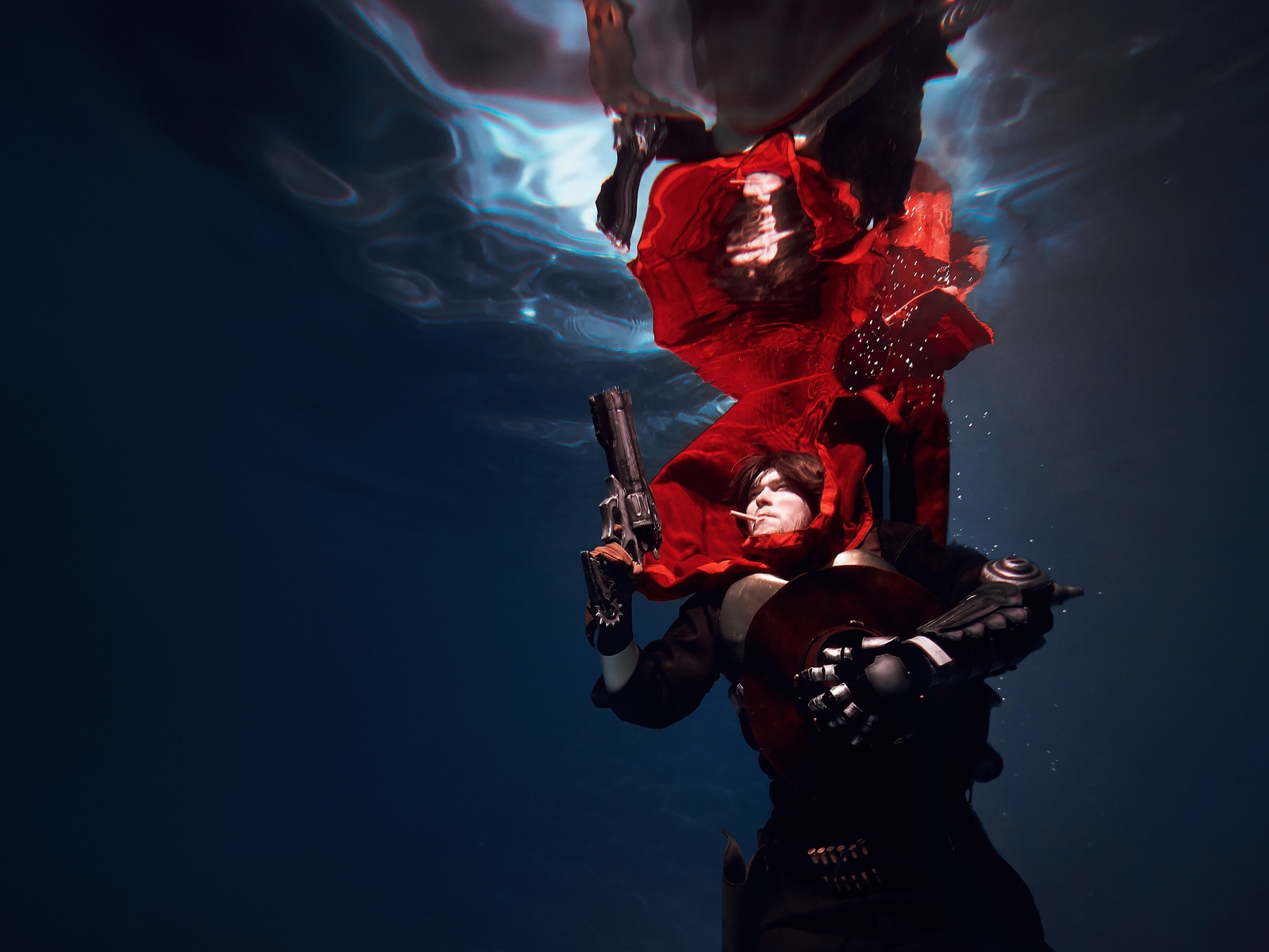 Mccree underwater - My, Cosplay, Overwatch, McCree, Blizzard, Underwater photography, Russian cosplay, Longpost