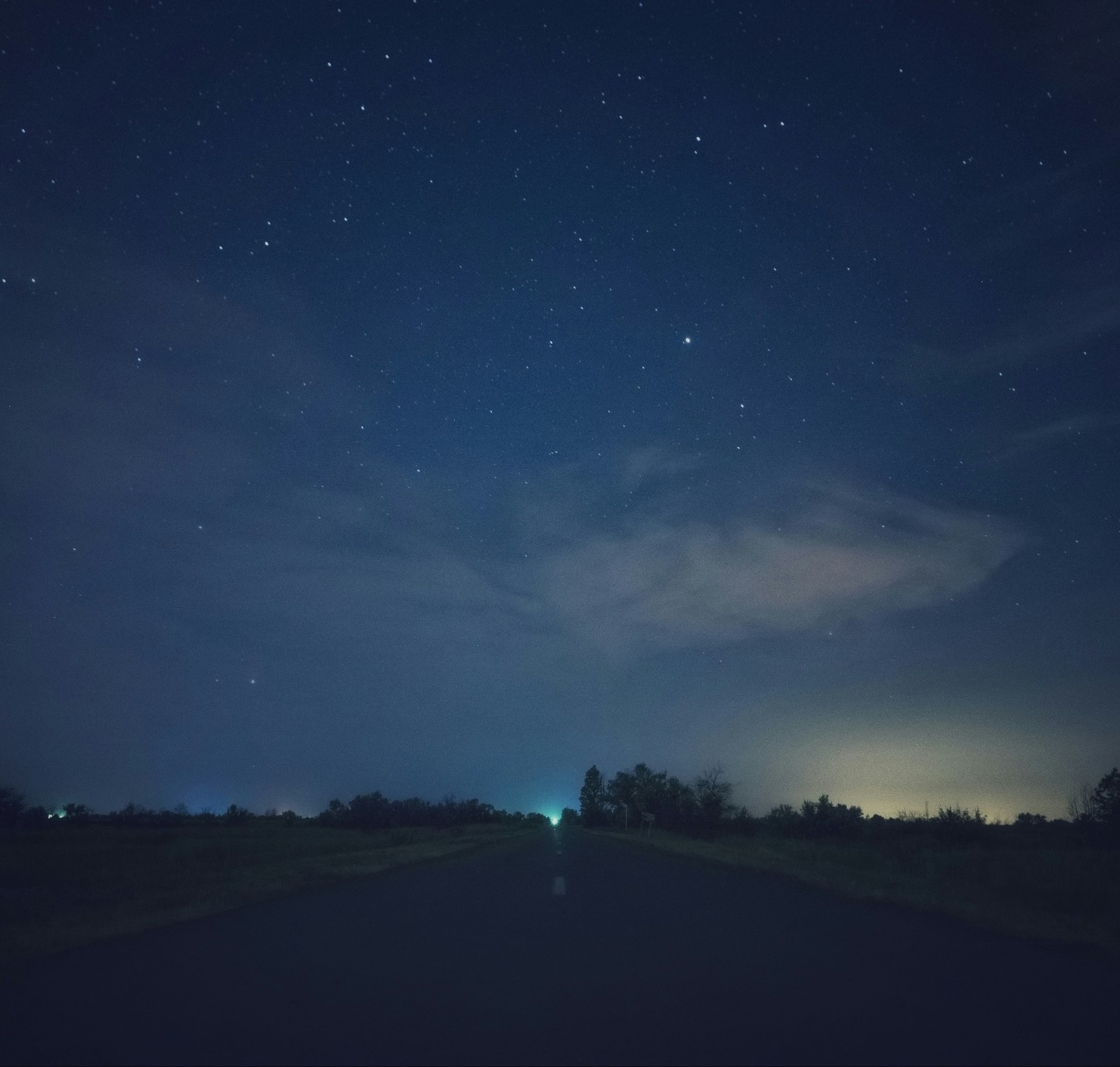 Outside the city - My, Long exposure, Starry sky, Nature, Landscape, Longpost