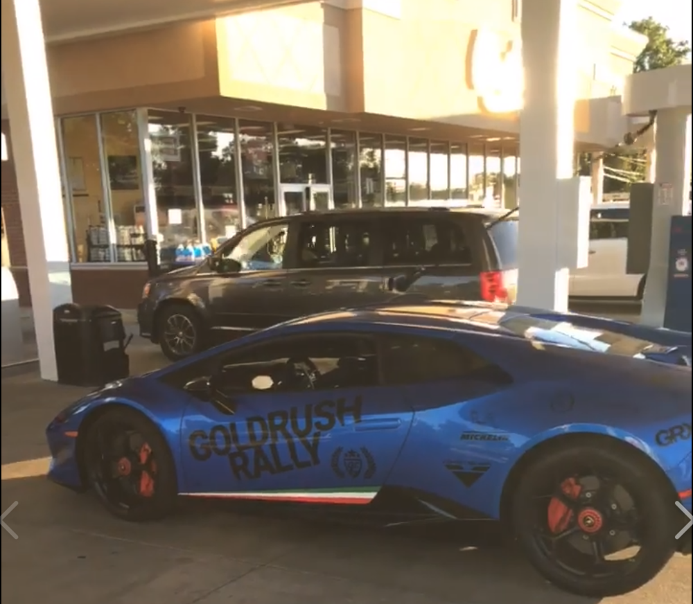 When you forgot to pull out the hose at the gas station - Lamborghini, Fire, USA, Refueling, Gas station, Longpost, Car