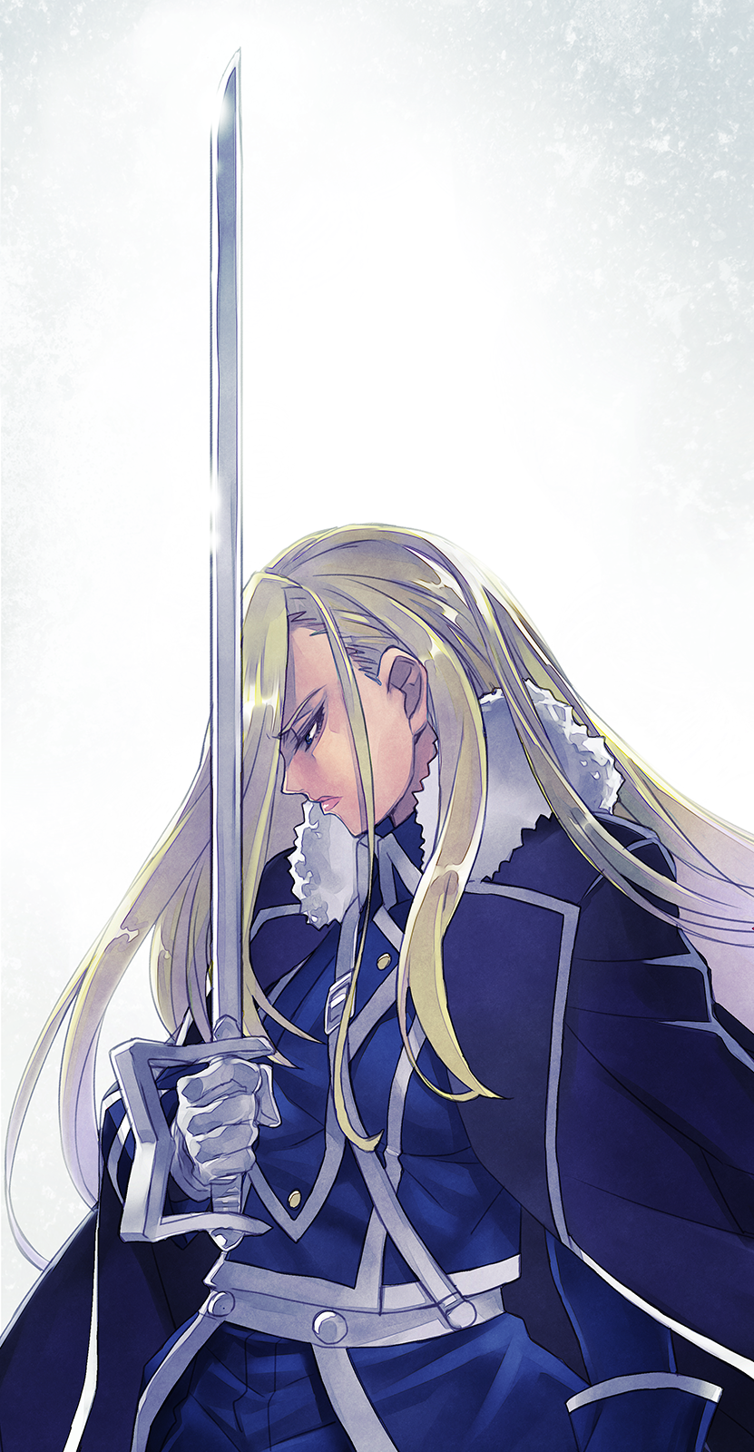 Olivier Mira Armstrong - Anime art, Anime, Fullmetal alchemist, Olivier Mira Armstrong, Matsuryuu