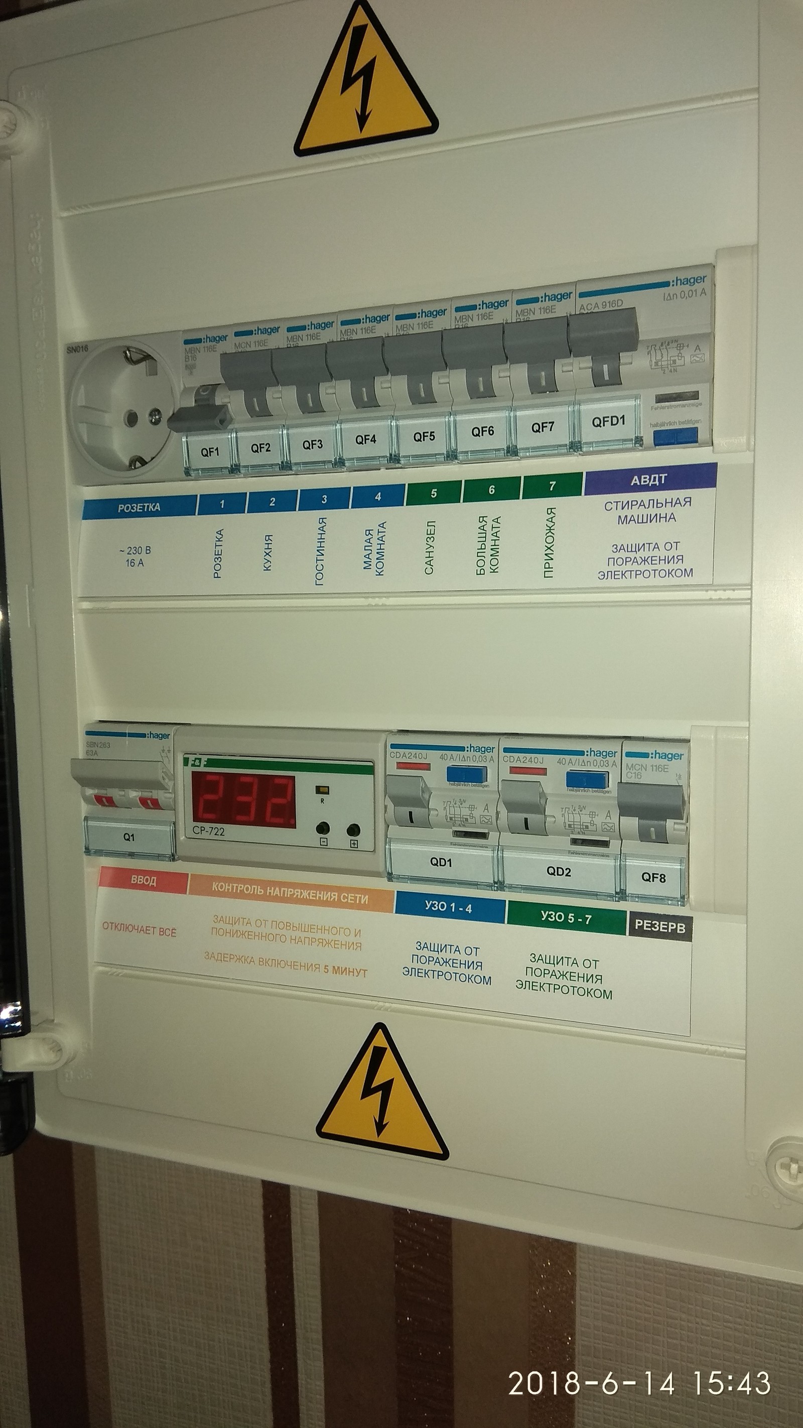 Replacing electrical wiring in the apartment - My, Wiring, Electrical board, Longpost