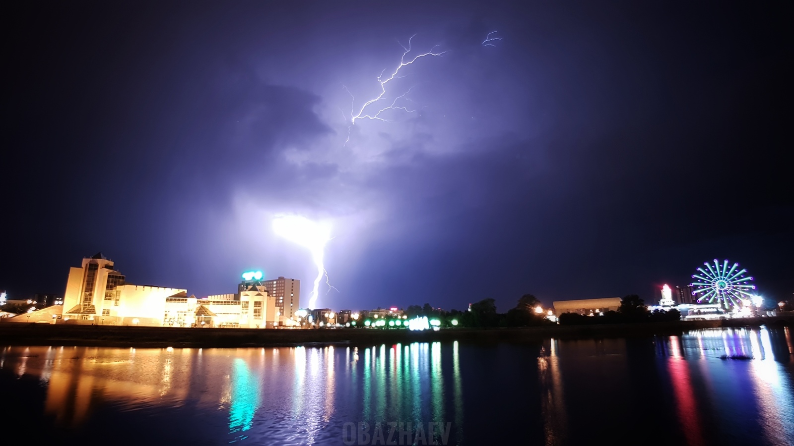 Thunderstorm in Chelyabinsk 07/09/2018 - The photo, Chelyabinsk, Thunderstorm, Lightning, Longpost