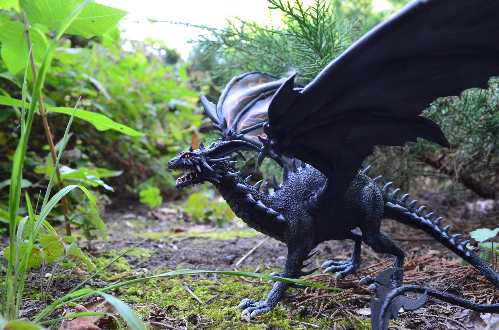 Black dragon from Heroes of Might and Magic V. - My, , Needlework without process, Sculpture, The Dragon, Герои меча и магии, HOMM V, Longpost