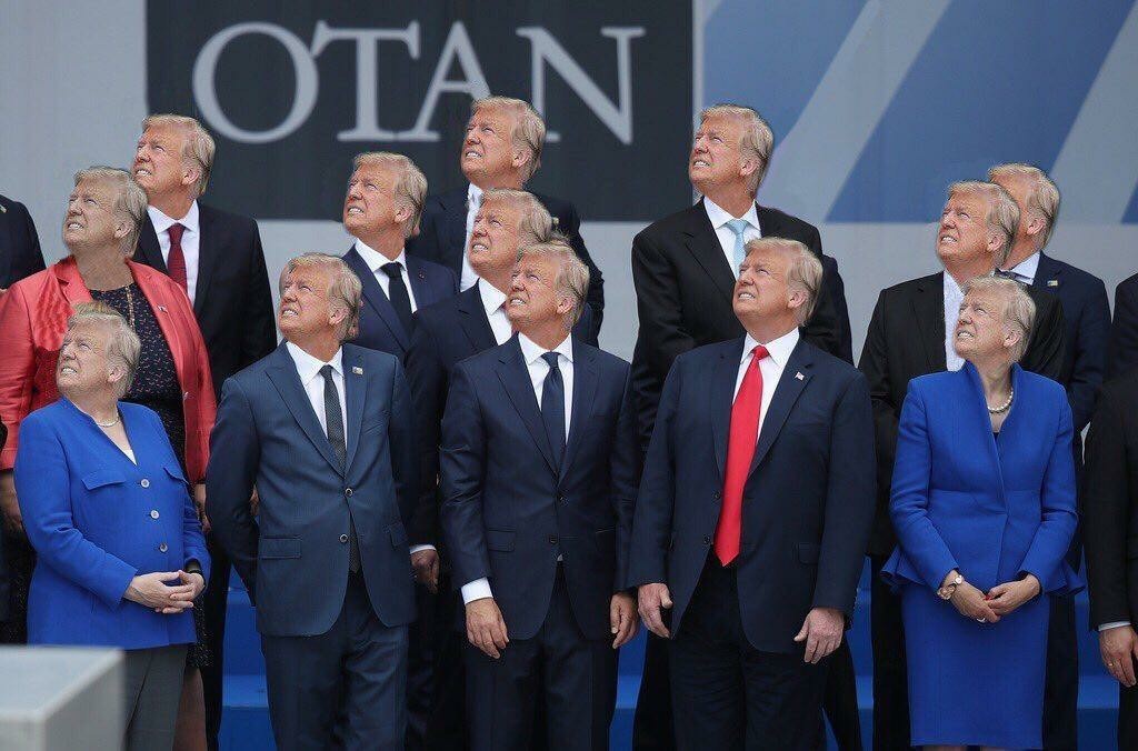 The best photoshops from the NATO summit - Donald Trump, Photoshop master, Longpost, NATO, Лентач