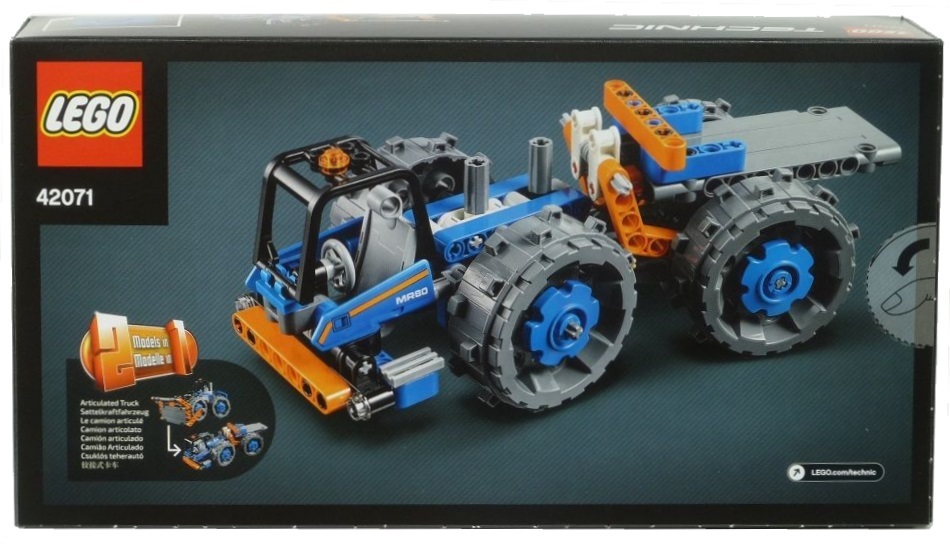 LEGO Technic 42071 model B - Articulated Truck - stop motion assembly - My, Lego, Lego technic, Hobby, Constructor, , Longpost