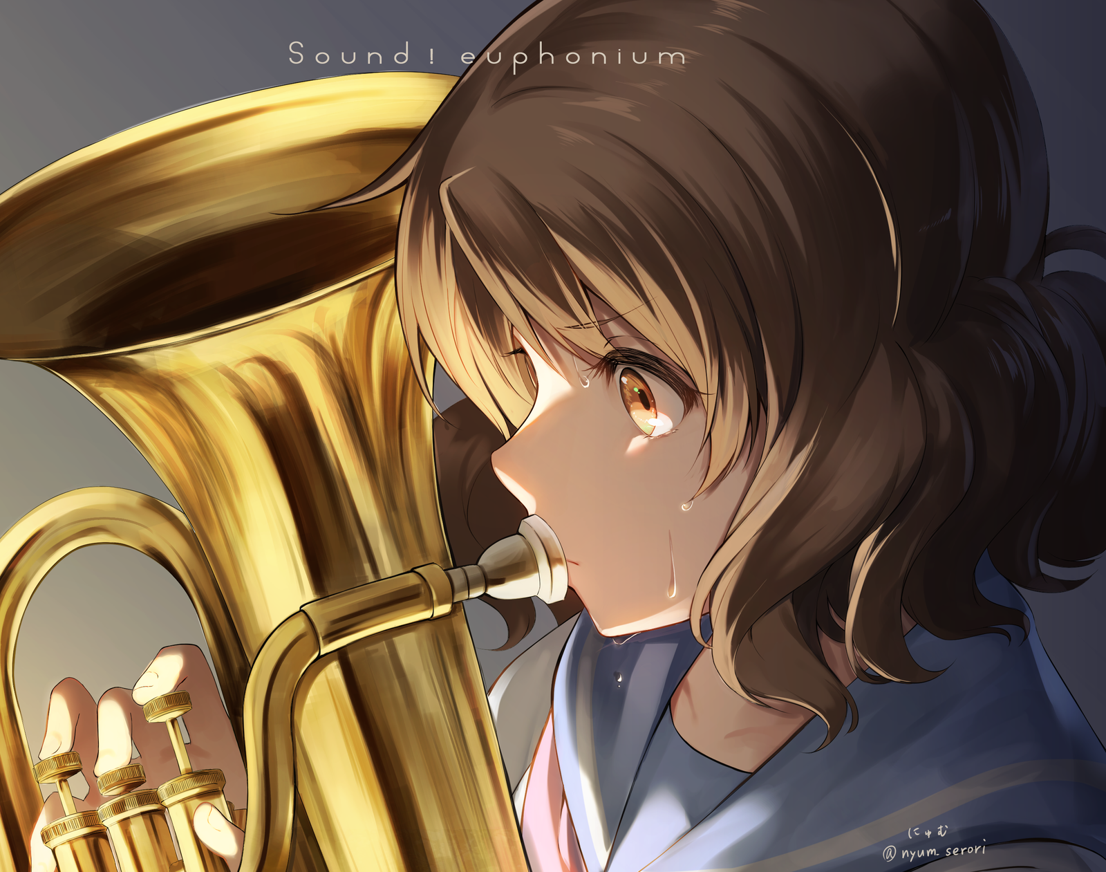 Anime Art #38 - Anime Art, Hibike!, Hibike! Euphonium, Kumiko Oumae, Аниме, Nyum_serori