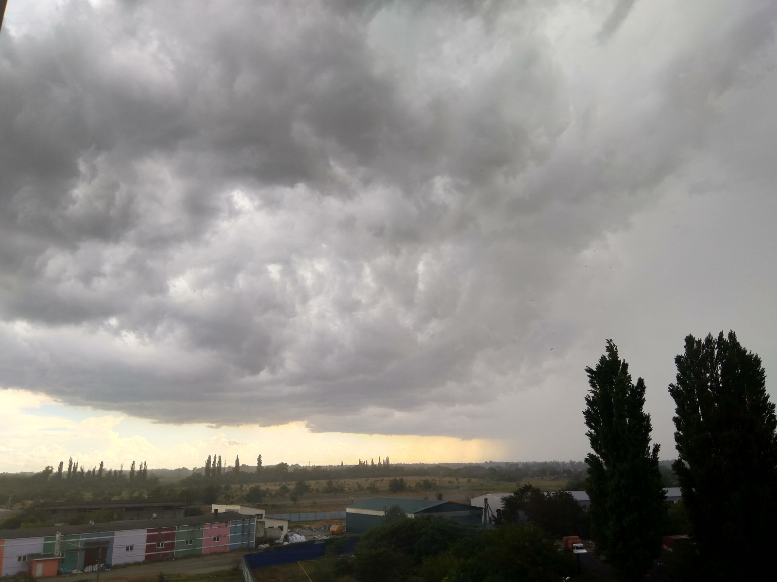 Thunder front - My, Thunderstorm, Photo on sneaker, Dinskaya, Longpost