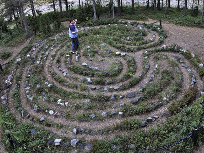 Stone labyrinths of Karelia. - Карелия, Maze, , Sami, Solovki, Arkhangelsk region, White Sea, Longpost