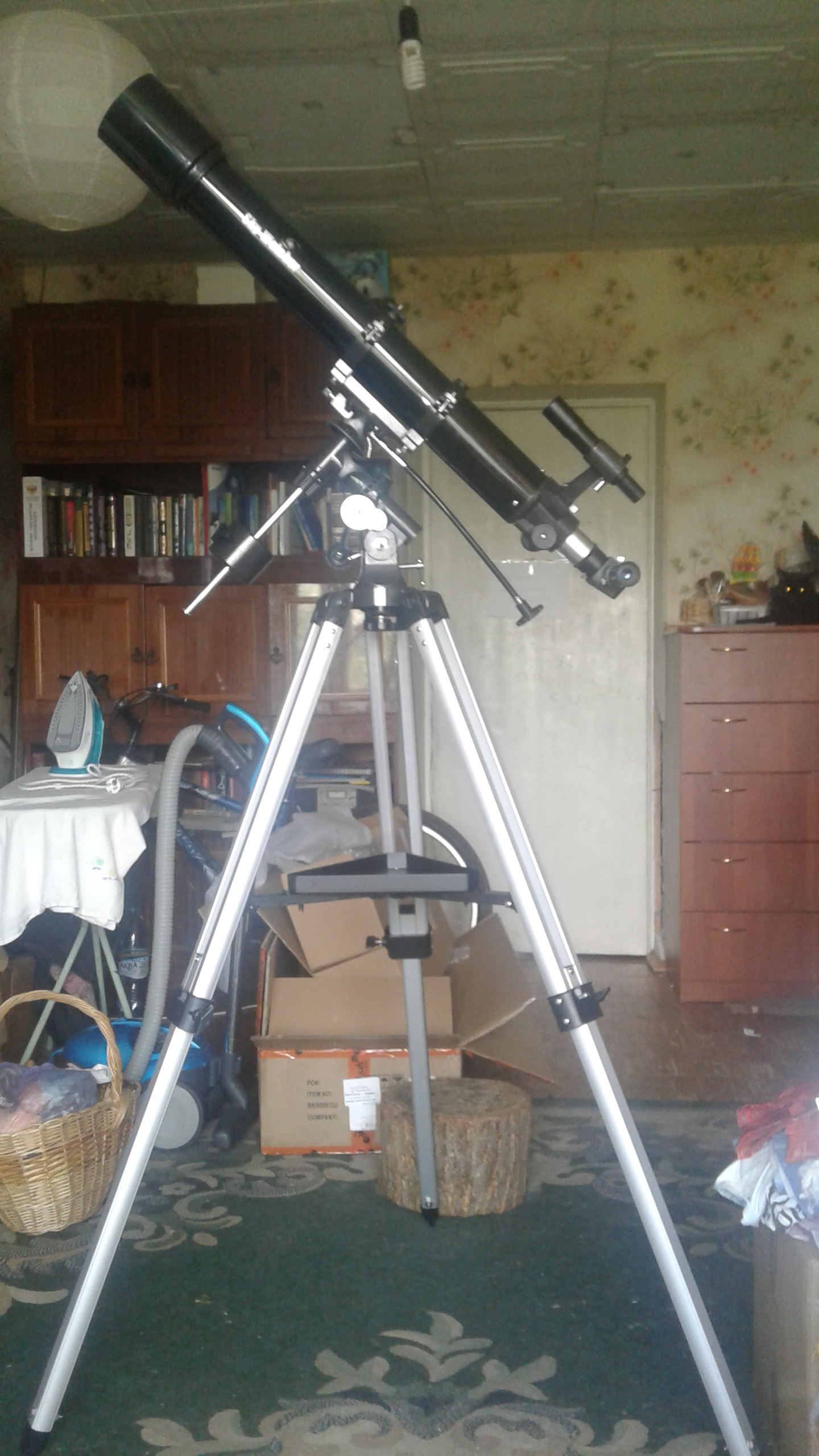 Unboxing and assembly... of the telescope. - My, Unboxing, Telescope, , , First post, Longpost