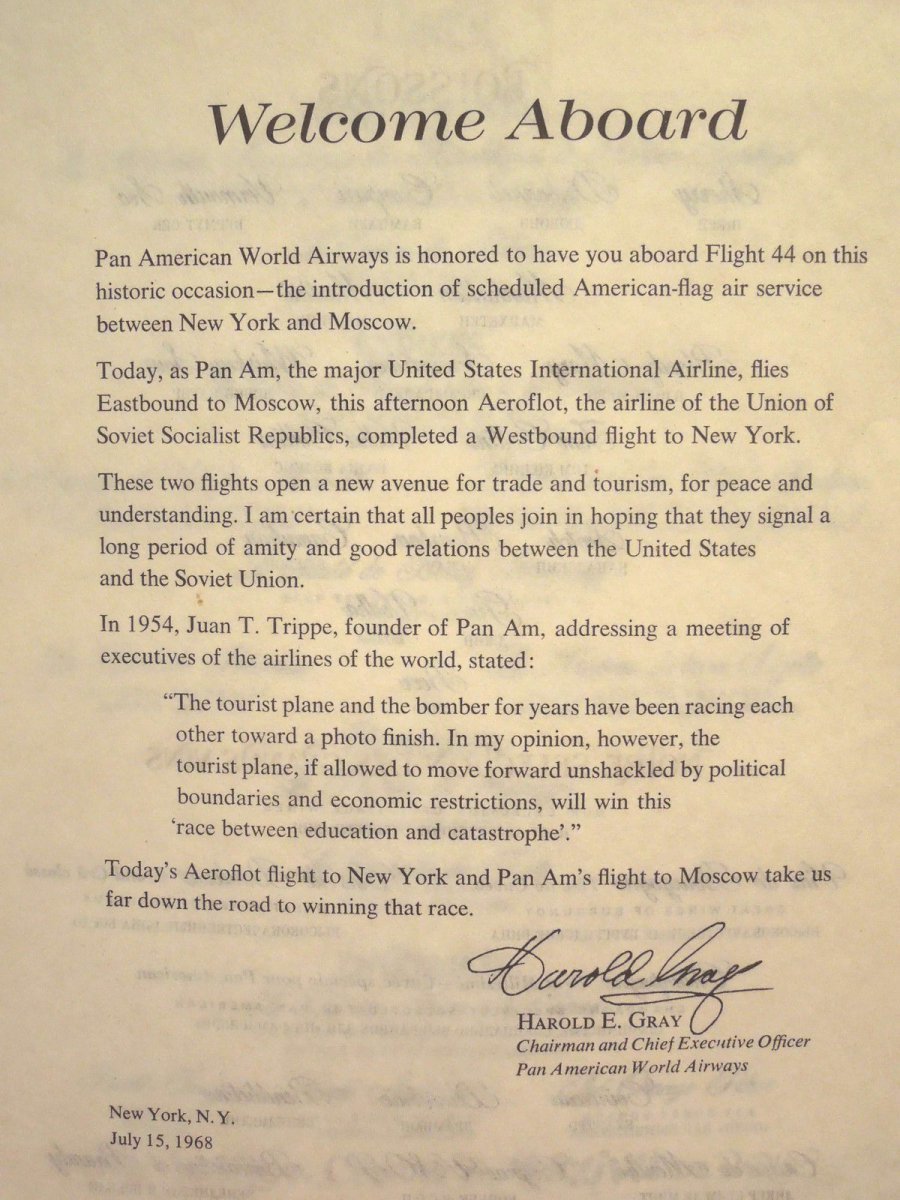 50 years ago, Aeroflot performed the first flight to the USA: how it was - Aviation, Aeroflot, How it was, the USSR, Story, Longpost