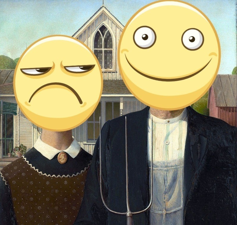 In honor of Emoji Day, the NGS decided to “modernize” famous paintings a bit and give their characters new emotions with the help of emoji stickers - Emoji, Painting, Modern Art, Longpost