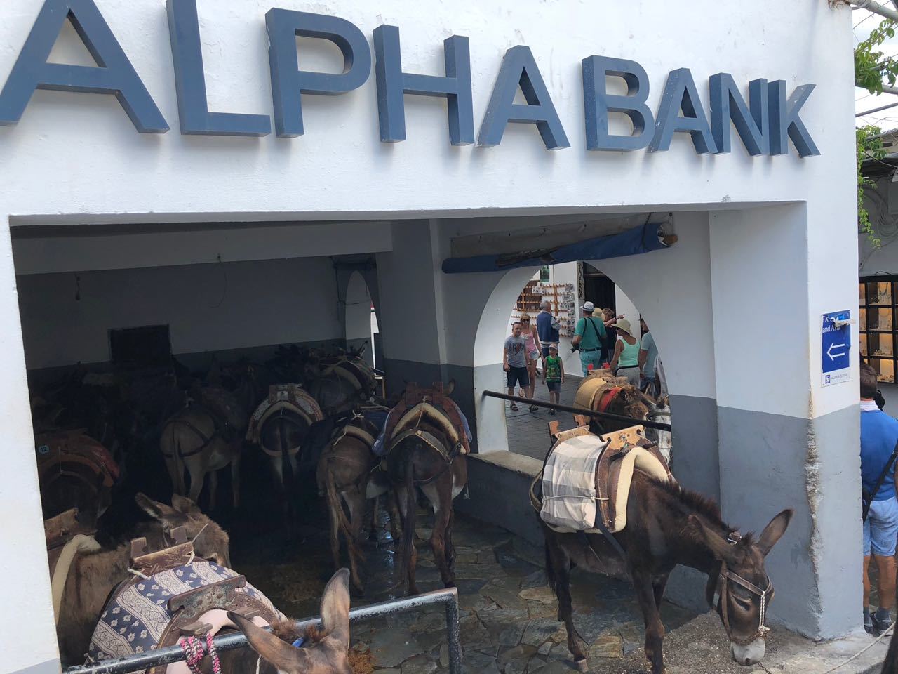 Alpha bank in Greece. - My, Greece, Alfa Bank, Tourism