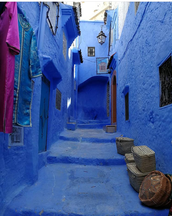 sky color city - Morocco, Longpost, Chefchaouen