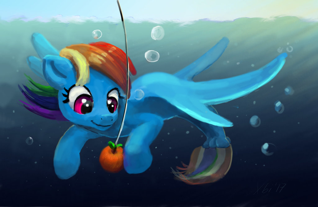 Rainbow Fish - My little pony, Rainbow dash, Xbi