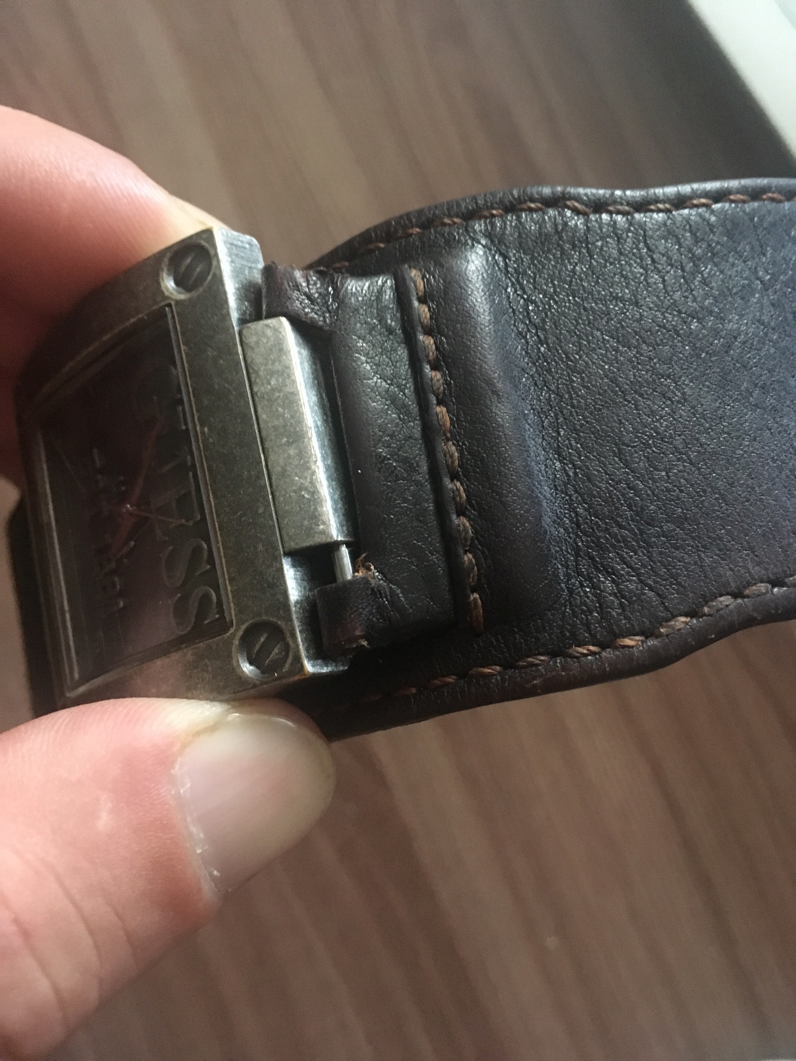 I ask for help, leather craftsmen - My, Clock, Strap, Leather, Needlemen, No rating, Longpost