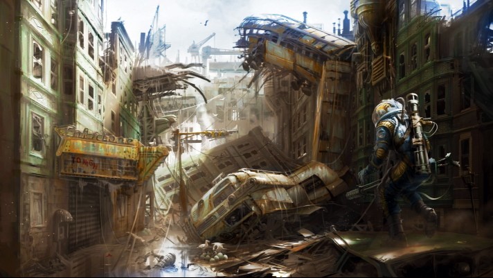 Concept art fallout 4. Vol.1 - locations - Game art, Fallout 4, Drawing, Location, Fallout, Longpost