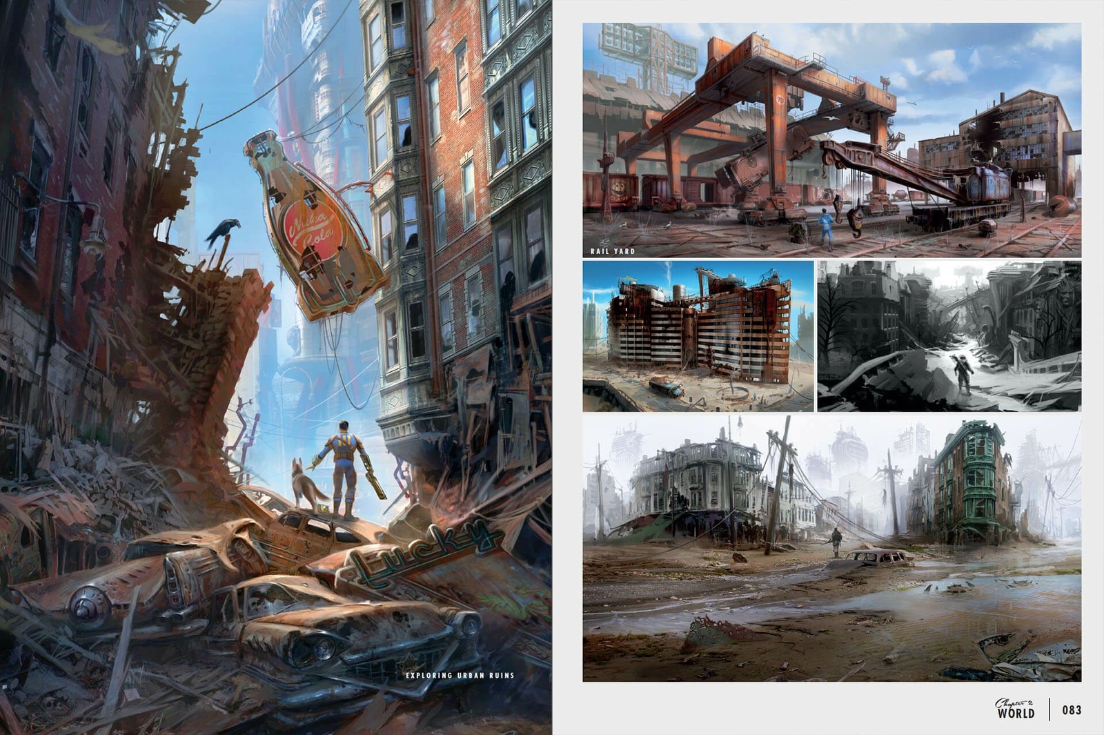 Concept art fallout 4. Vol.1 - locations - Game art, Fallout 4, Drawing, Location, Fallout, Longpost