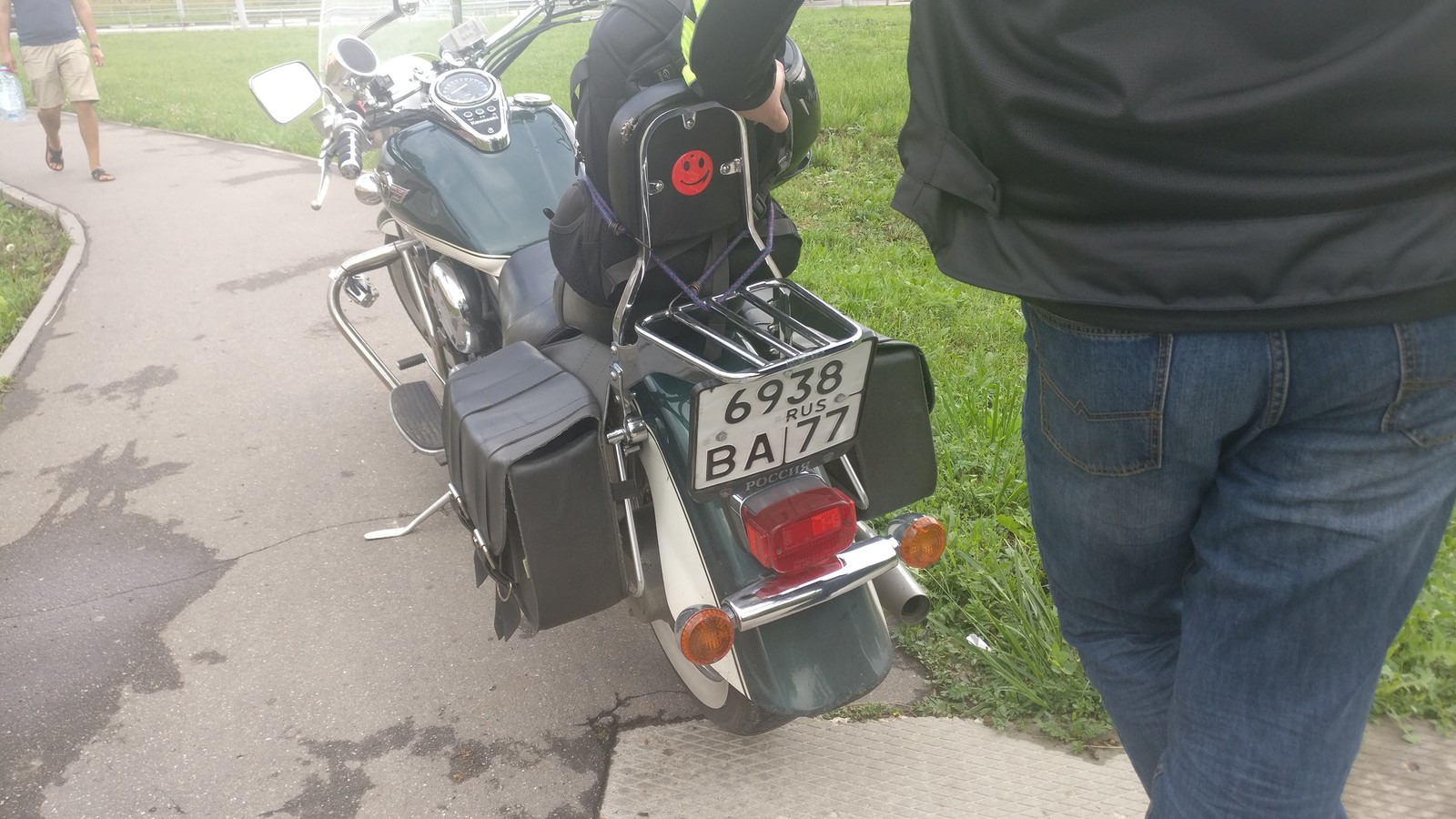 Motorcyclists - My, Motorcycles, Sidewalk, Volnica, Podolsk, Cattle, Longpost, Negative, Moto