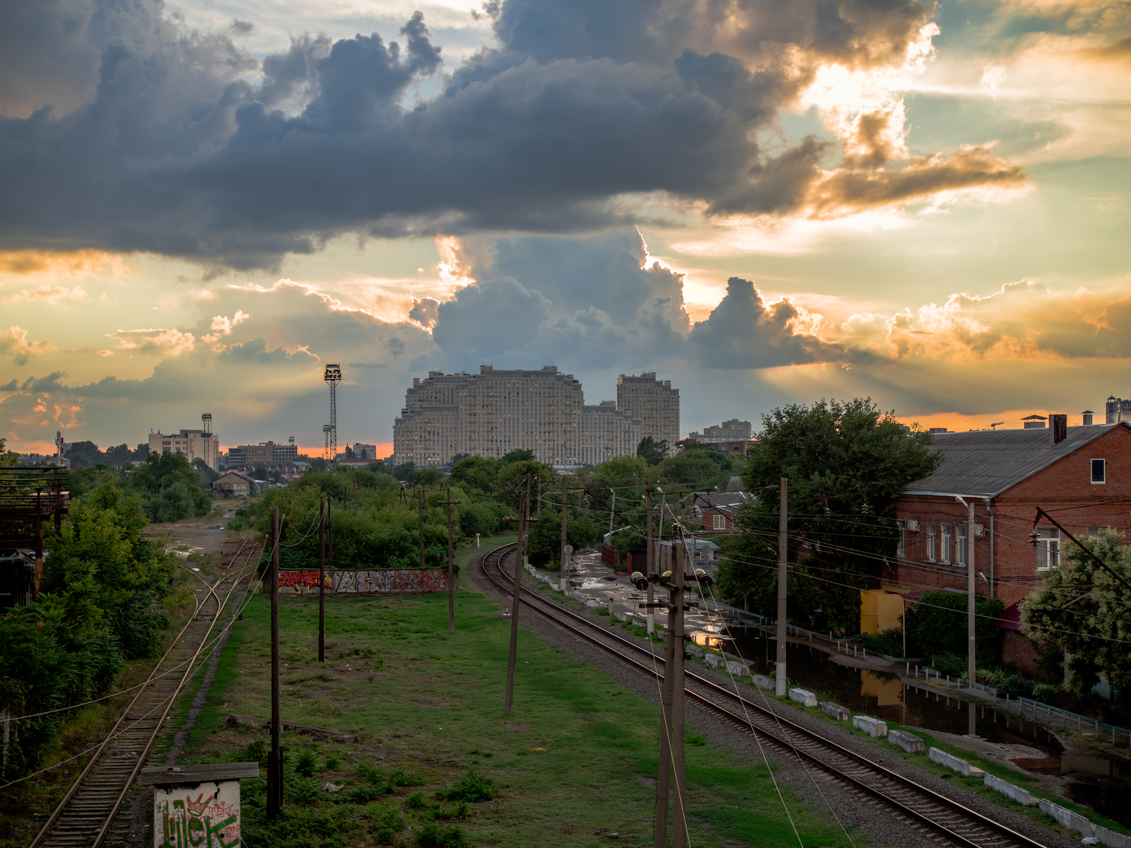 Krasnodar in between showers - My, Krasnodar, Olympus