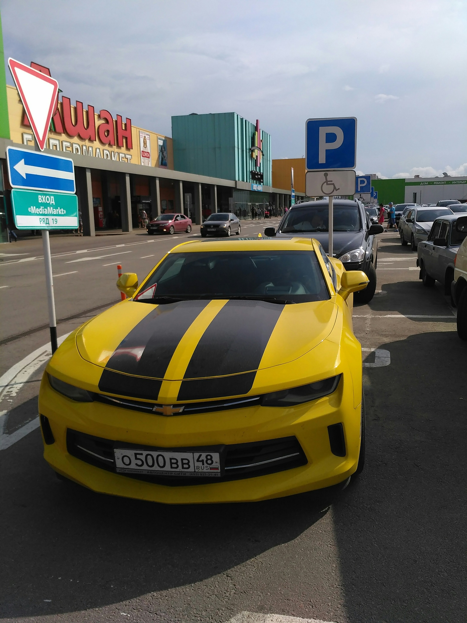 Disabled... on the head - My, Voronezh, Disabled person, Hail, Parking