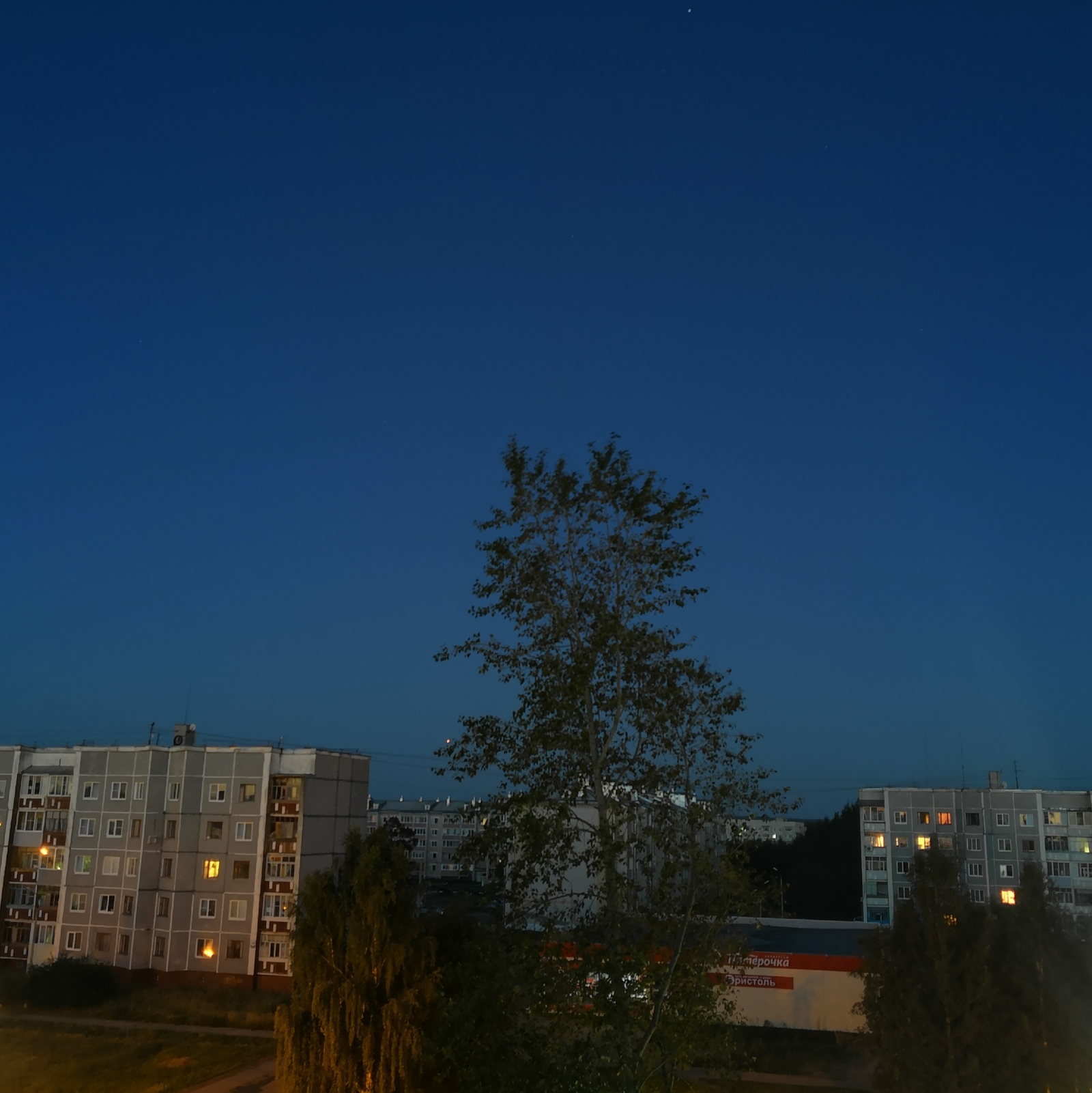 Noctilucent clouds - My, Sky, Stars, Astronomy, Mobile photography, Koryazhma, Nature, Atmosphere, Longpost, Stars