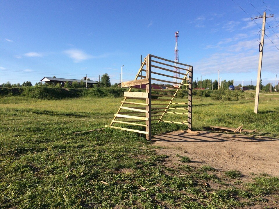 On the eve of the World Cup in Kadyi, a slab gate was built - Football, Soccer World Cup, Slab, Longpost