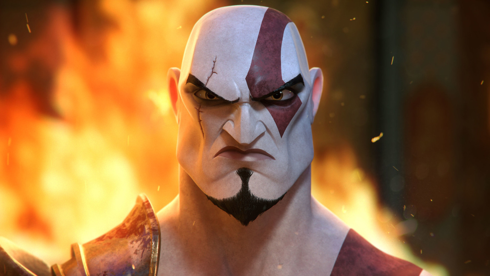 Kratos in the style of Disney Infinity - Art, Game art, Games, God of war, Kratos, GIF