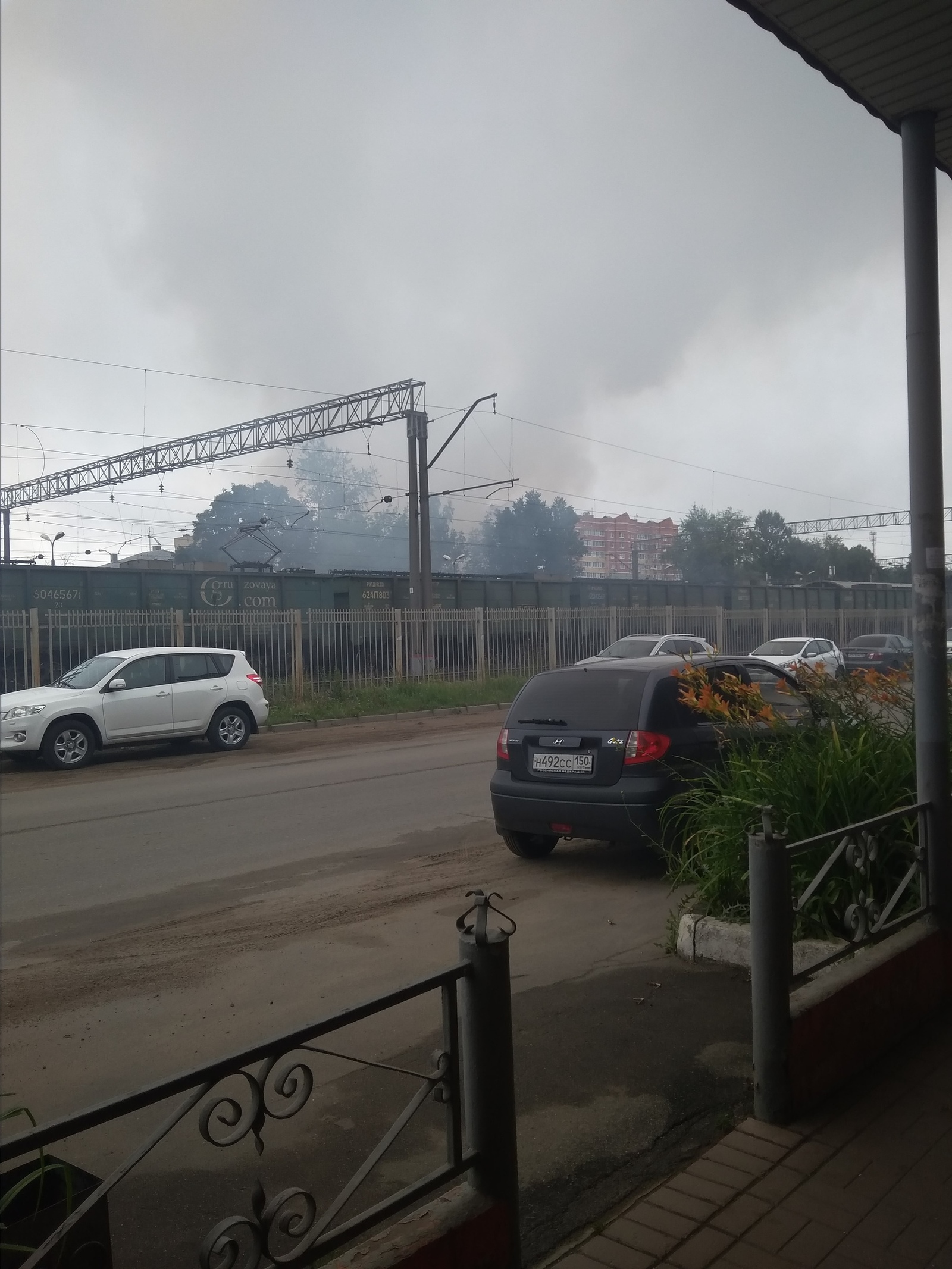 Fire at the station in Monino - My, Monino, Fire, Lawlessness, What will happen, Longpost