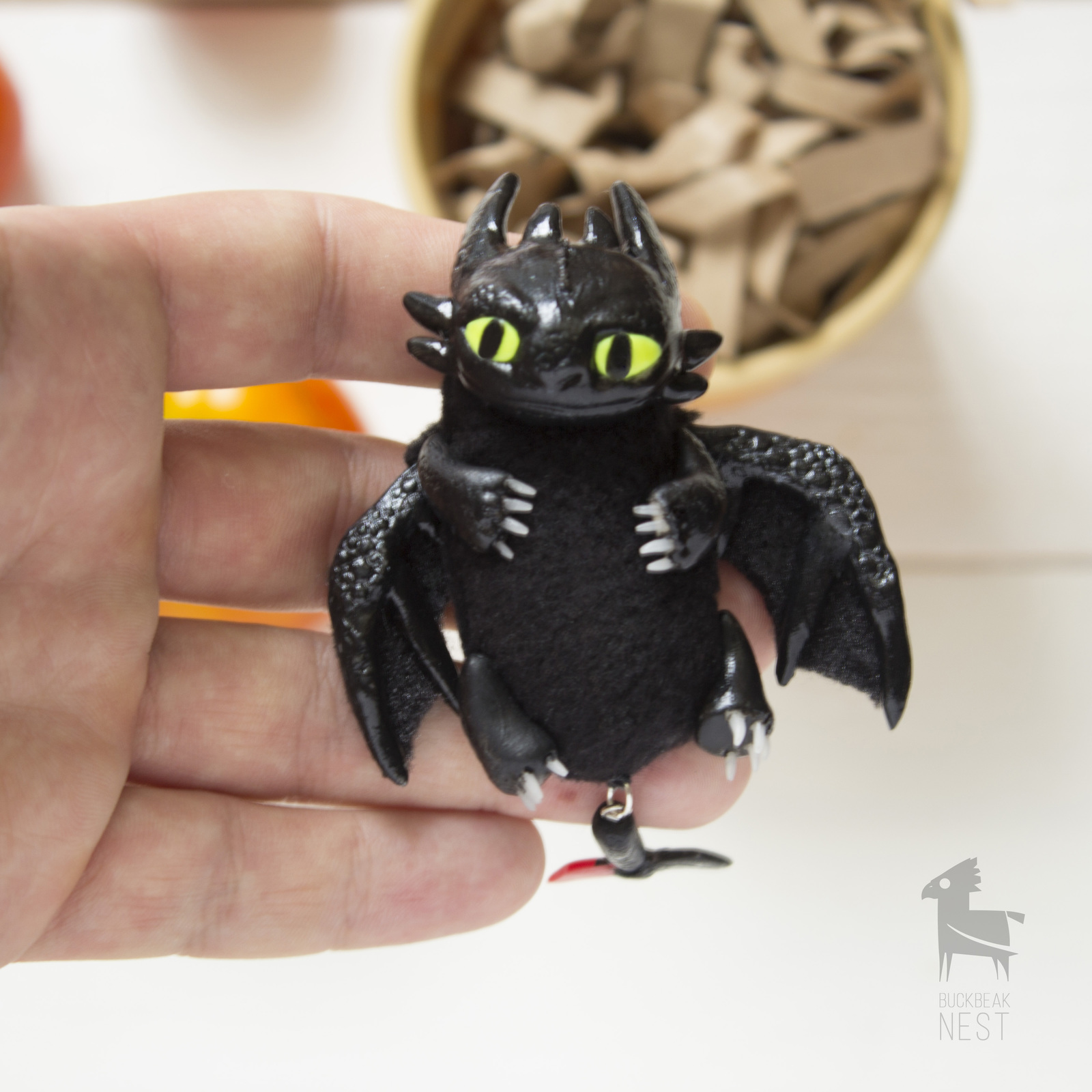 Night Fury / Night Fury - My, Night fury, Cartoons, With your own hands, Handmade, Handmade, The Dragon, Needlework, Polymer clay, Longpost, How to train your dragon