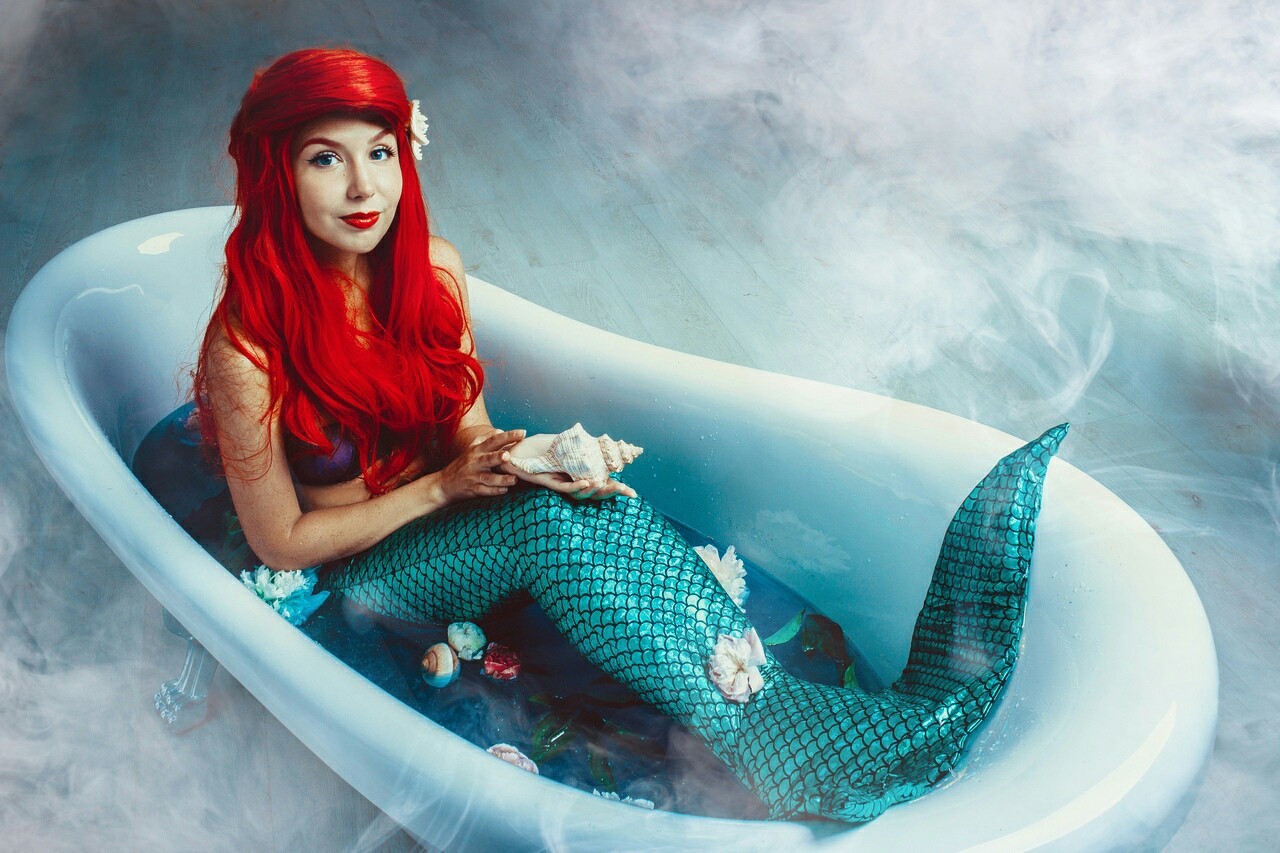 An attempt at Ariel - My, Walt disney company, Walt Disney, , the little Mermaid, Ariel, Princess, Cosplay, Longpost