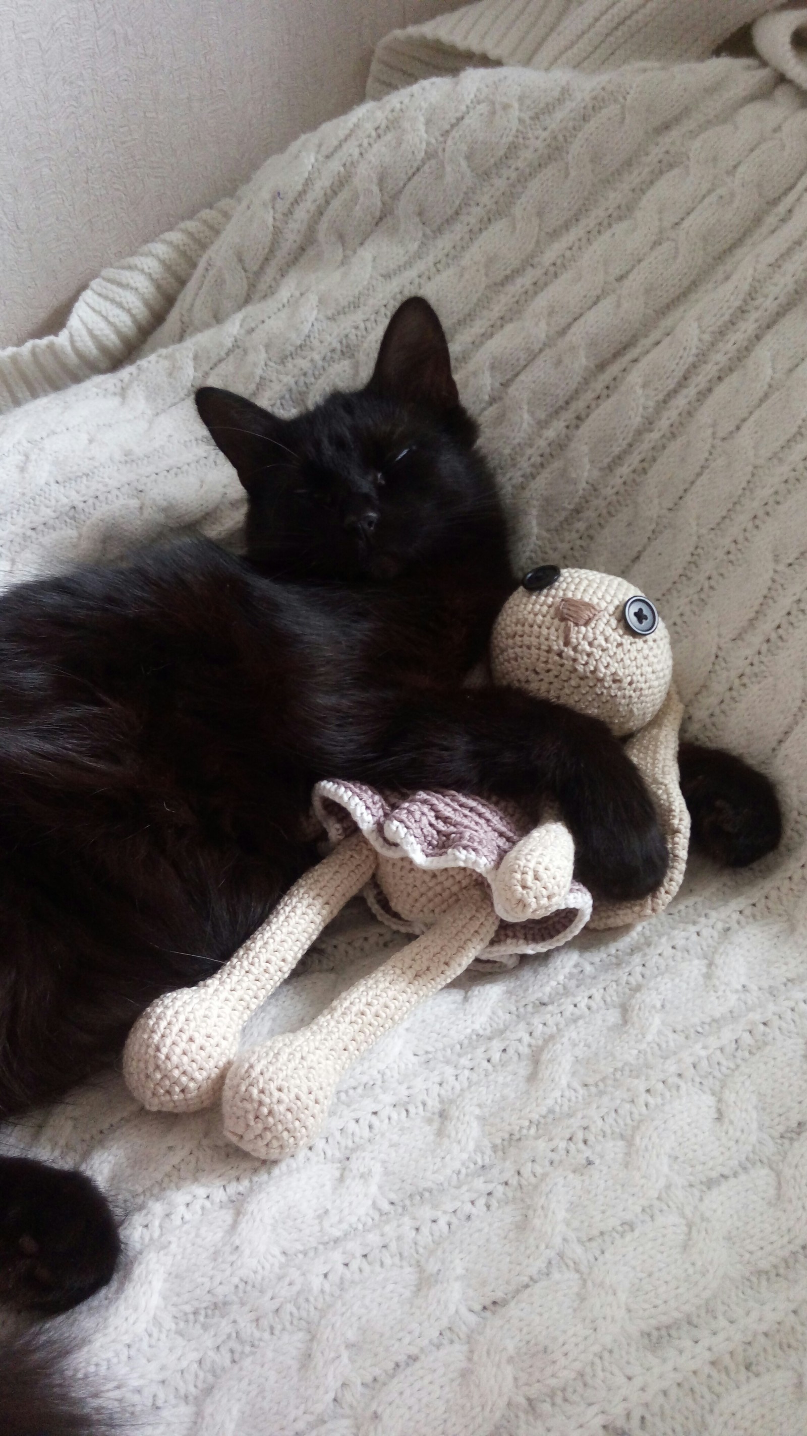 Amigurumi. Or my new job. - My, Longpost, Amigurumi, Hobby, , Rabbit, Totoro, cat