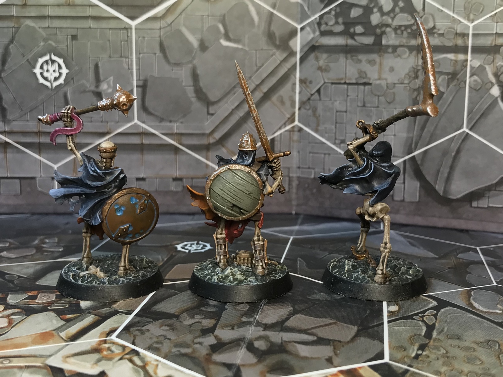 The Sepulchral Guard - My, Shadespire, , Warhammer underworlds, Miniature, Painting miniatures, Wh miniatures, Longpost