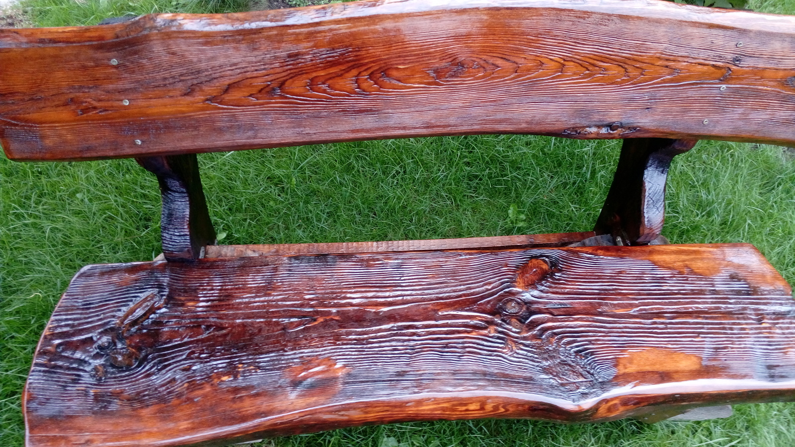 Bench for a smoke break. - My, Woodworking, Hobby, Brushing, Garden furniture, Benches, With your own hands, Longpost