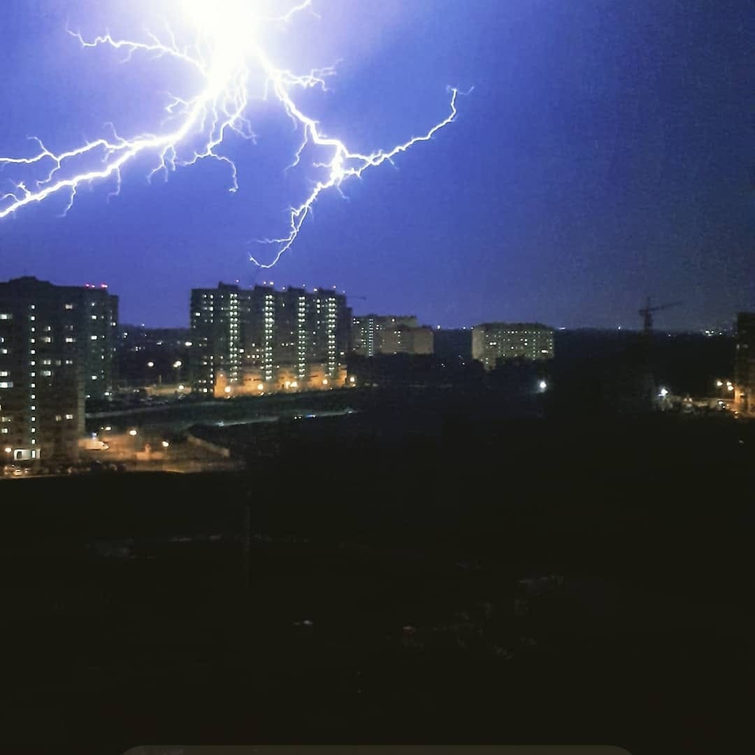 Thunderstorm - Krasnodar, Thunderstorm, Lightning, The photo, Gmr