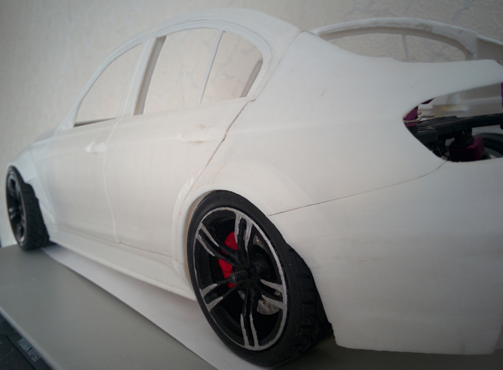 We make the body of BMW 3 (f30) m sport (m package) with m performance package for RC model with 1/10 scale using 3d printing. Part 6 - My, 3D печать, , Rc, Bmw, , , M performance, 3D printer, Longpost, Radio controlled models