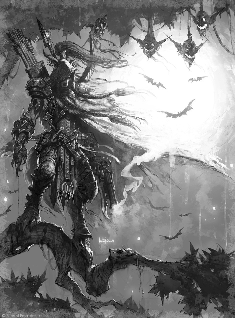 Few people know, but the famous art for Blizzard was drawn by a Chinese. - World of warcraft, Art, Games, China, Artist, Longpost