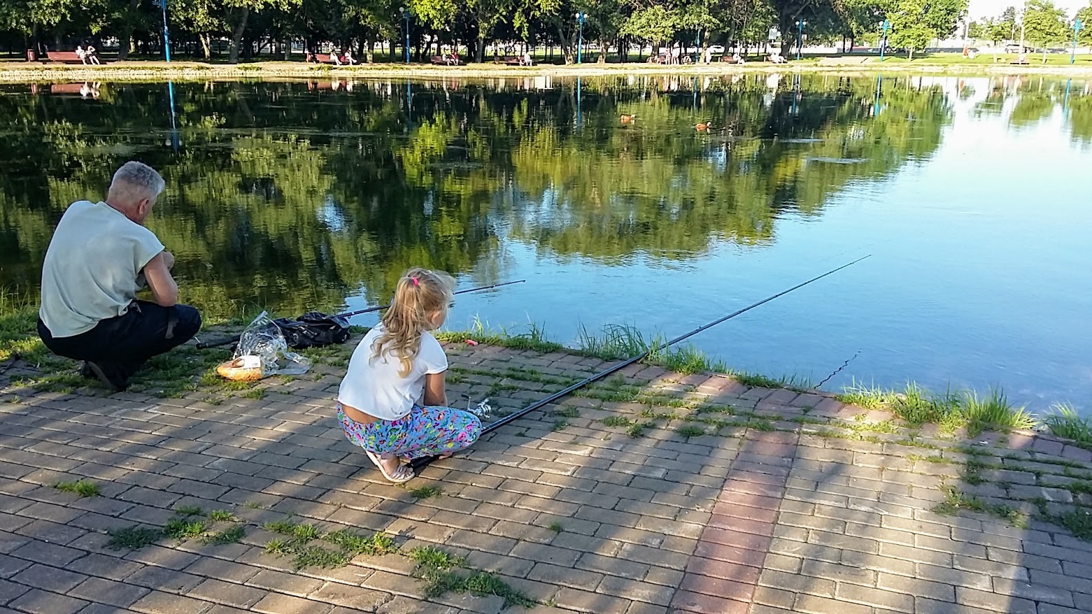 How I envy them... - My, Happiness, Fisherwoman, Water, Weekend