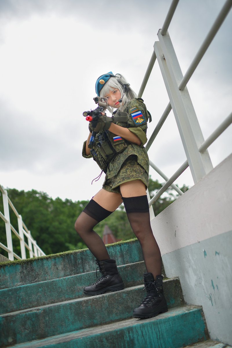 In honor of the Airborne Forces Day, another cosplay from Nari - Cosplay, Airborne forces, South Korea, A selection, Longpost