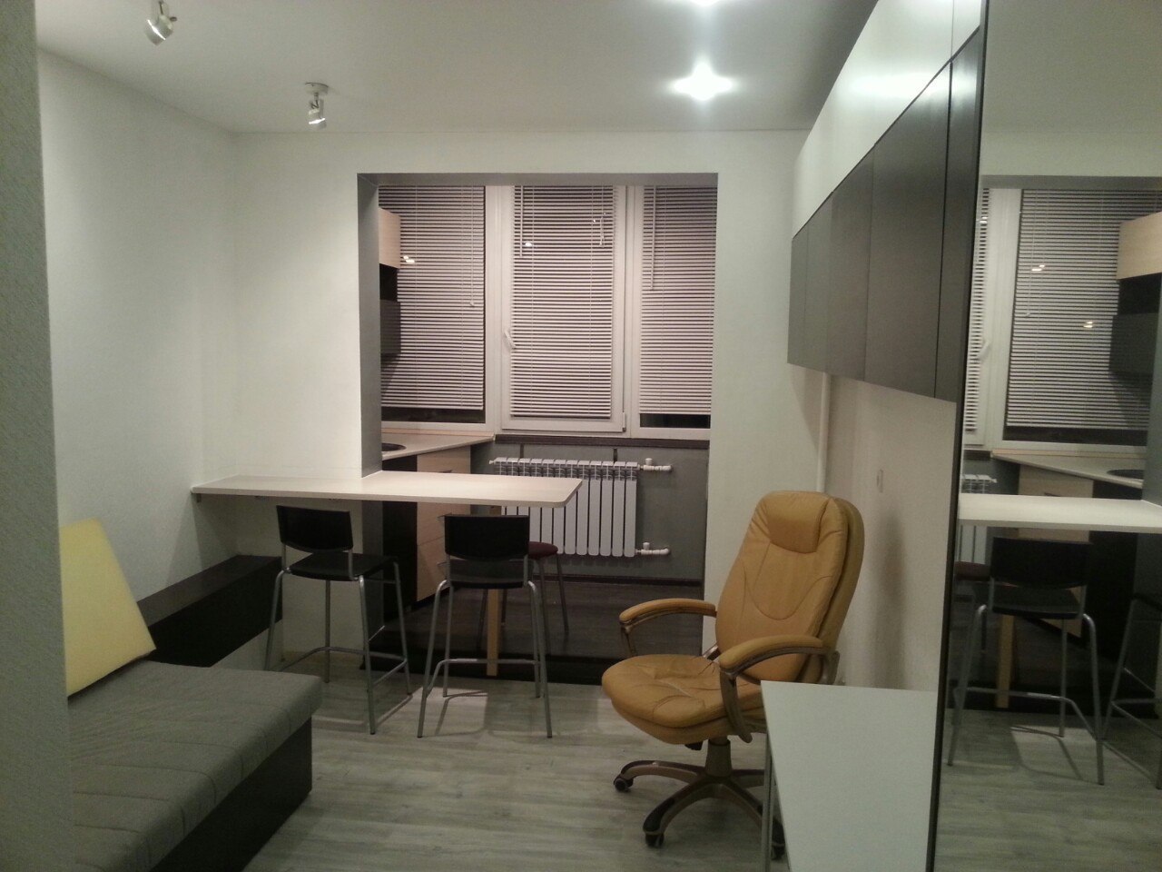 mini-apartment - My, Apartment, Interior, Repair, With your own hands, Longpost