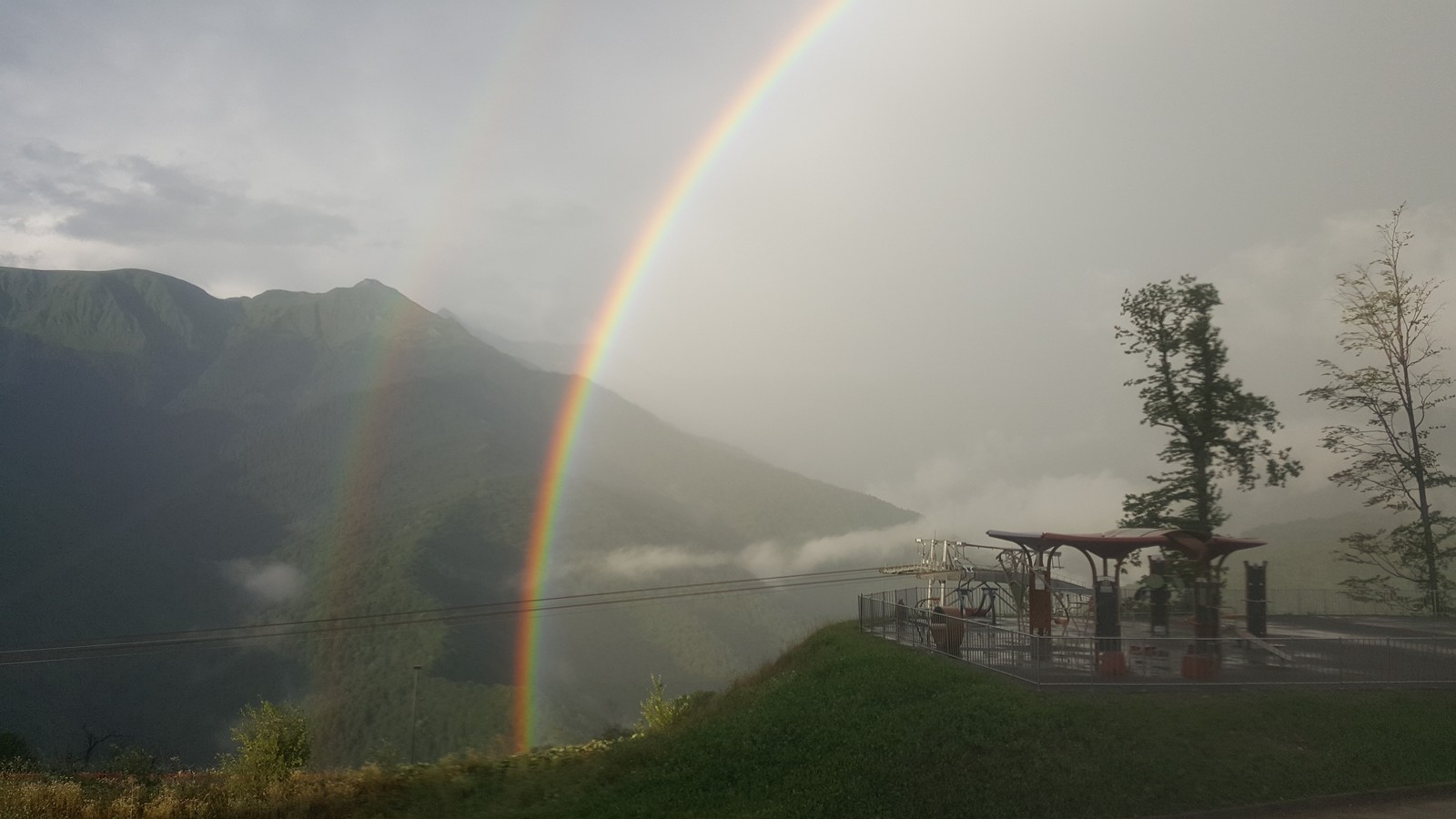 Double Rainbow - My, The photo, Rainbow