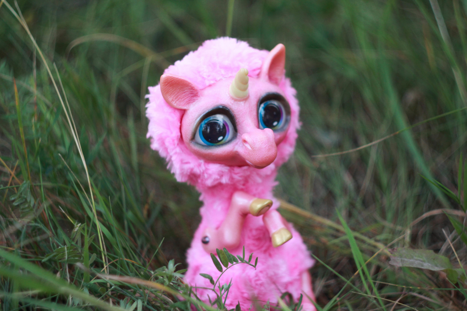 pink unicorn - My, Friday tag is mine, Polymer clay, Unicorn, Author's toy, Handmade, Needlework without process, Longpost