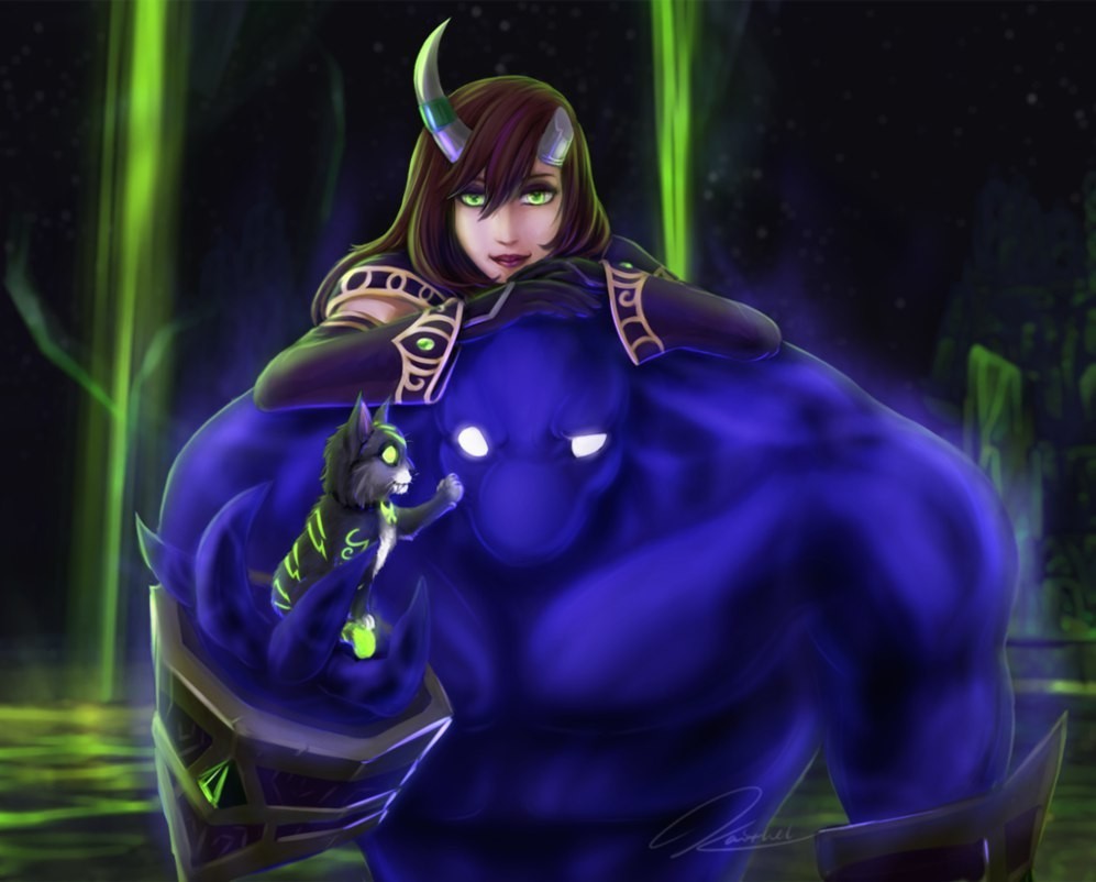 You...you...like the abyss. - Wow, World of warcraft, Warcraft, Blizzard, Game art, Art, Creation