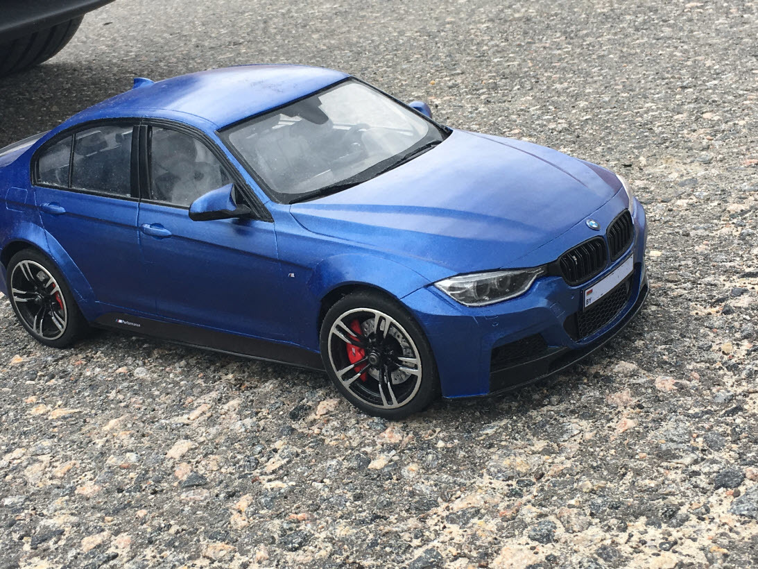 Делаем кузов BMW 3 (f30) m sport (м пакет) c пакетом m performance для RC модели с масштабом 1/10 при помощи 3d печати. Часть 8 - Моё, 3D печать, Rc, BMW, Estoril Blue, BMW 3 F30 м пакет, M performance, 3D принтер, Длиннопост, Радиоуправляемые модели