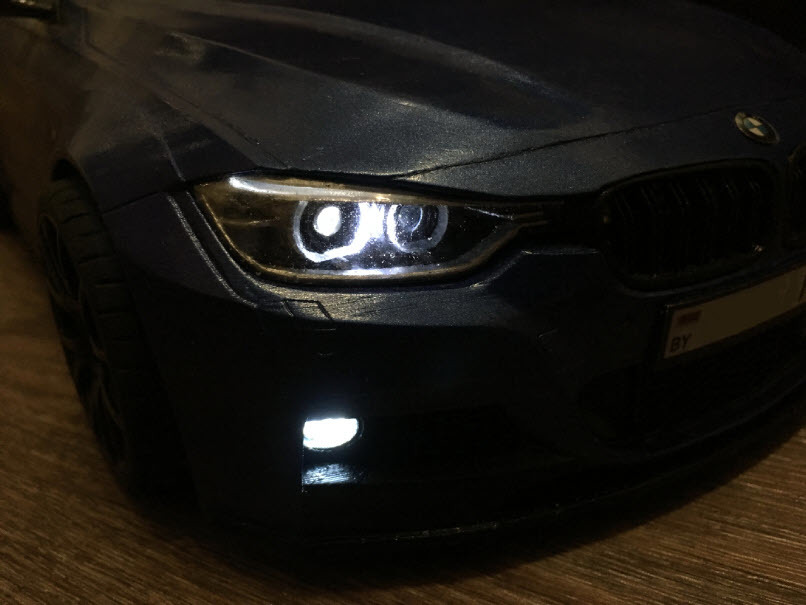 We make the body of BMW 3 (f30) m sport (m package) with m performance package for RC model with 1/10 scale using 3d printing. Part 8 - My, 3D печать, Rc, Bmw, , , M performance, 3D printer, Longpost, Radio controlled models