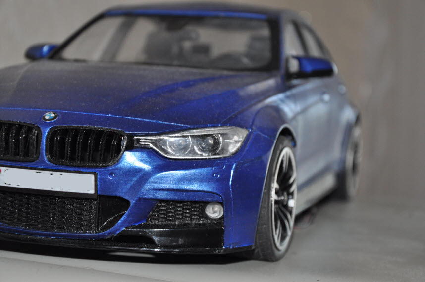 Делаем кузов BMW 3 (f30) m sport (м пакет) c пакетом m performance для RC модели с масштабом 1/10 при помощи 3d печати. Часть 8 - Моё, 3D печать, Rc, BMW, Estoril Blue, BMW 3 F30 м пакет, M performance, 3D принтер, Длиннопост, Радиоуправляемые модели