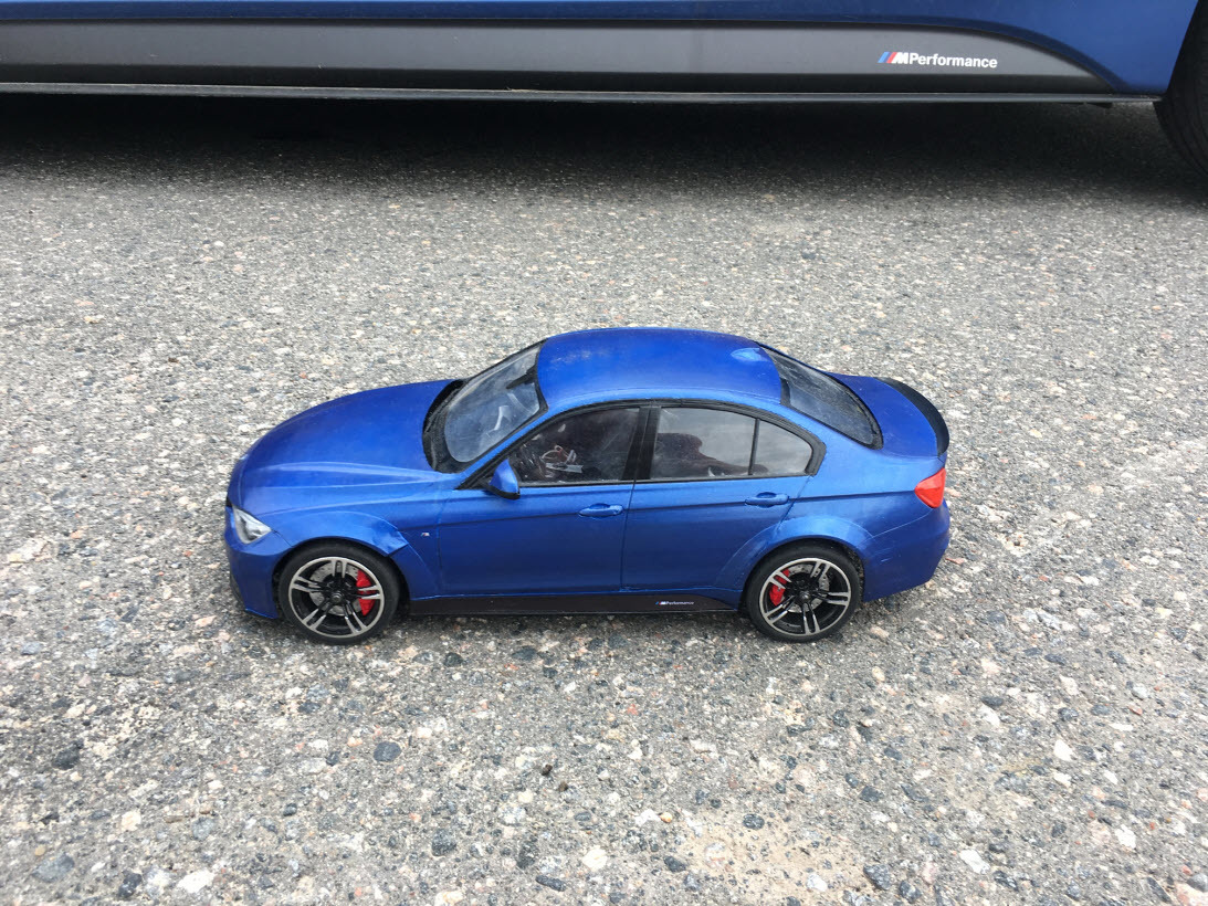 Делаем кузов BMW 3 (f30) m sport (м пакет) c пакетом m performance для RC модели с масштабом 1/10 при помощи 3d печати. Часть 8 - Моё, 3D печать, Rc, BMW, Estoril Blue, BMW 3 F30 м пакет, M performance, 3D принтер, Длиннопост, Радиоуправляемые модели