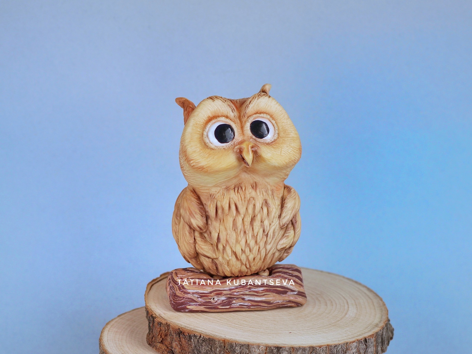 Polymer clay owl for soap mold ^.^ - My, Лепка, Needlework without process, Owl, Soap, Figurine, Longpost, Figurines