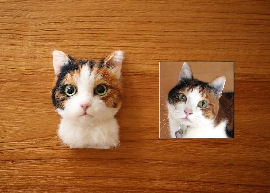 Wool cat portraits - Creation, cat, Artist, Wallow, 3D, Longpost